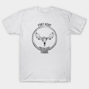 Fort Kent Maine Moose T-Shirt